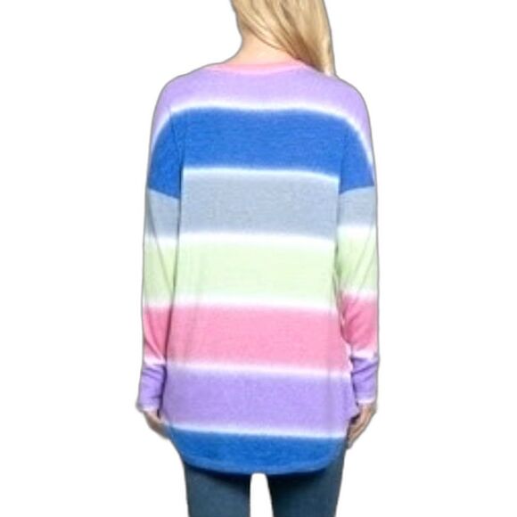 Ladies Multicolor Tie Dye Top - Picture 2 of 4